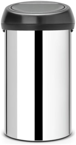 Brabantia 60 Litre Brilliant Steel Touch Bin.